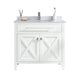 Laviva 313YG319-36W-WQ Wimbledon 36" White Bathroom Vanity with White Quartz Countertop
