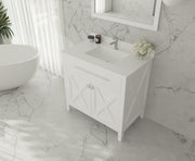 Laviva 313YG319-36W-WQ Wimbledon 36" White Bathroom Vanity with White Quartz Countertop - view 3