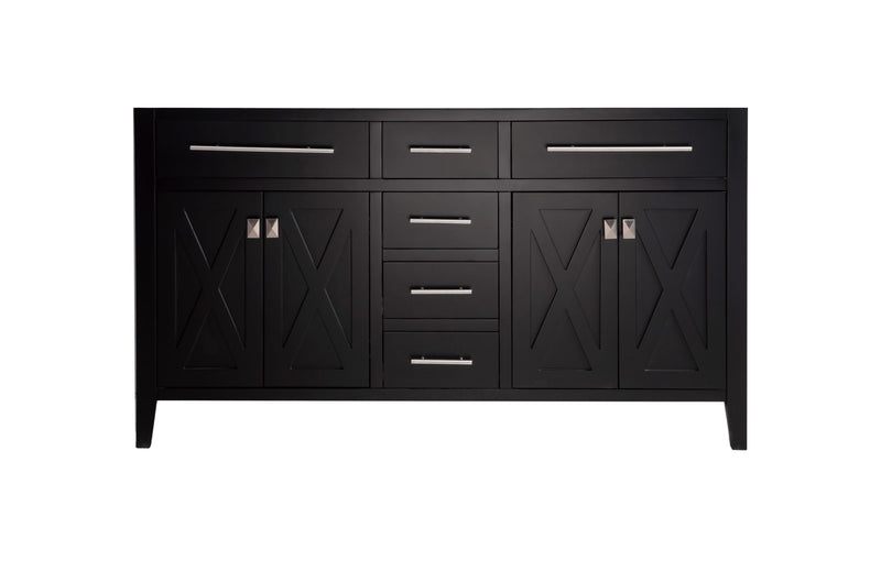 Laviva 313YG319-60E Wimbledon 60" Espresso Double Sink Bathroom Vanity Cabinet