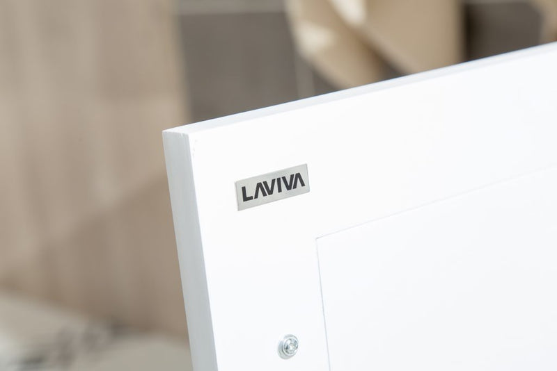 Laviva 313YG319-60W Wimbledon 60" White Double Sink Bathroom Vanity Cabinet