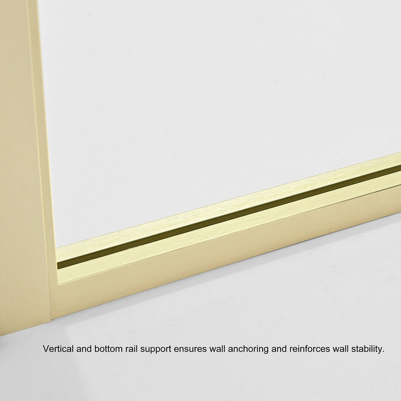 Vinnova 316034-WR-MB Tafalla 34" W x 74" H Frameless Fixed Glass Panel
