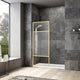 Vinnova 316034-WR-MB Tafalla 34" W x 74" H Frameless Fixed Glass Panel