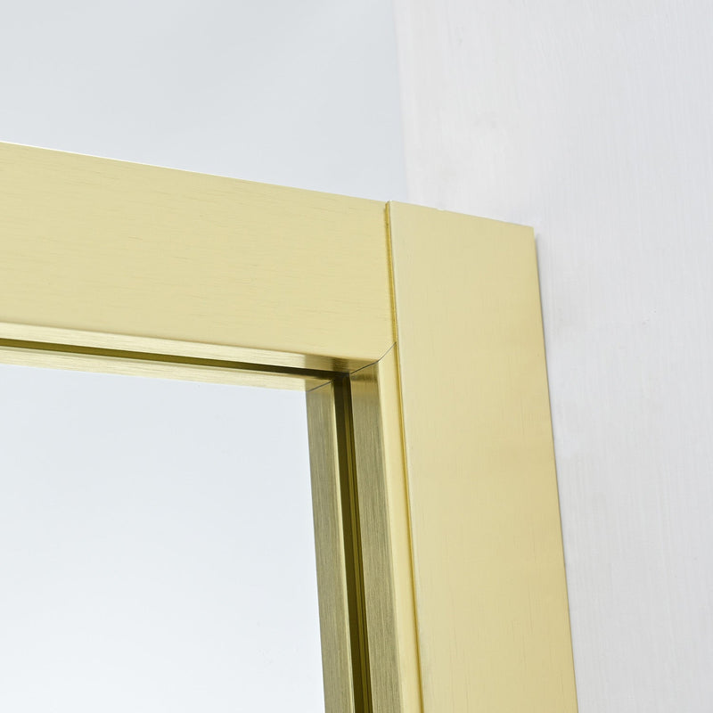 Vinnova 316034-WR-MB Tafalla 34" W x 74" H Frameless Fixed Glass Panel
