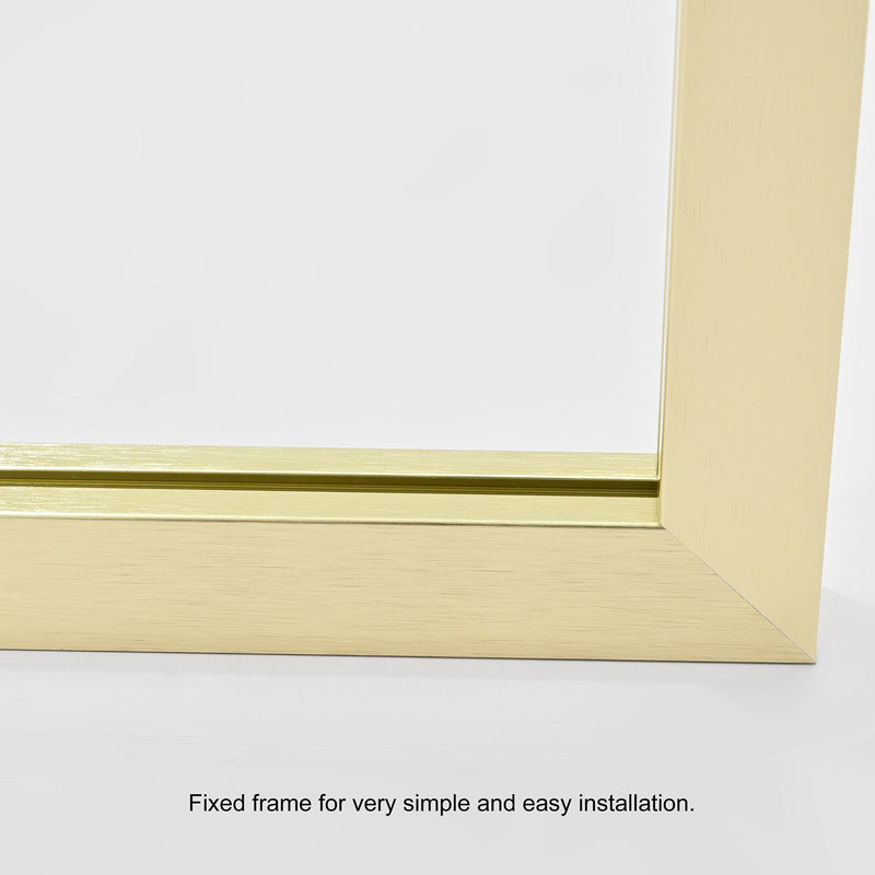 Vinnova 316034-WR-MB Tafalla 34" W x 74" H Frameless Fixed Glass Panel