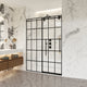 Vinnova 319048-SS-MB Puente Single Sliding Frameless Shower Door in Matte Black