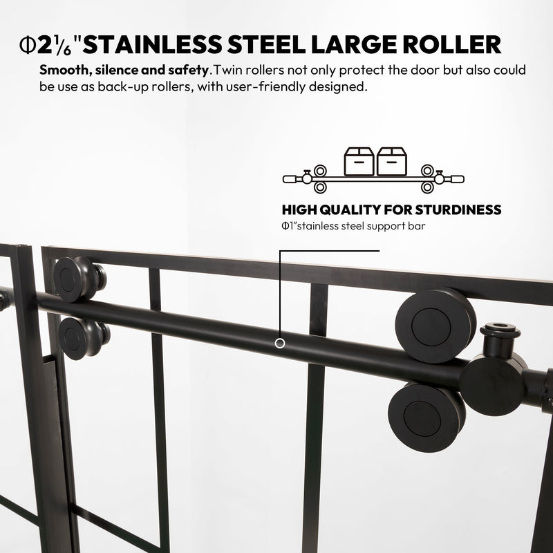 Vinnova 319048+36P-MB Puente Rectangle Single Sliding Frameless Shower Enclosure in Matte Black