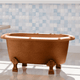 Magnus 109813 32" Wexford Baby Hammered Copper Clawfoot Double Roll-Top Tub