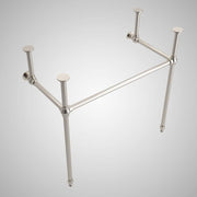 32" Zapa Fireclay Console Bathroom Sink with Steel Stand
