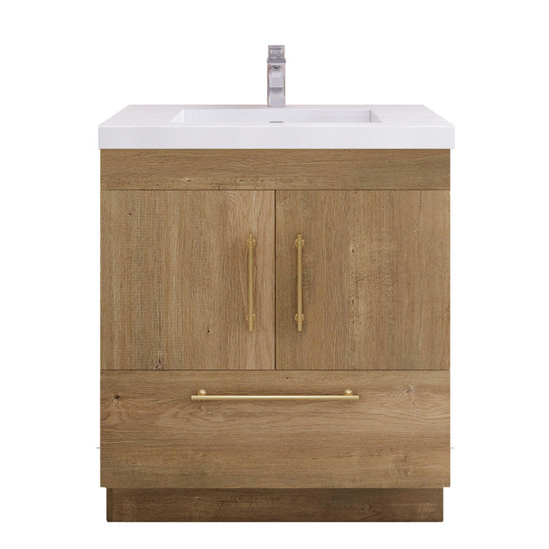 Moreno Bath ELSA30FS Elsa 30" Freestanding Vanity With Reinforced Acrylic Sink Top
