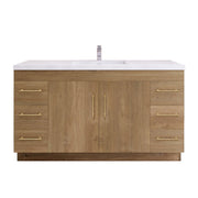 Moreno Bath ELSA60SFS Elsa 60" Freestanding Vanity With Reinforced Acrylic Single Sink Top - view 12