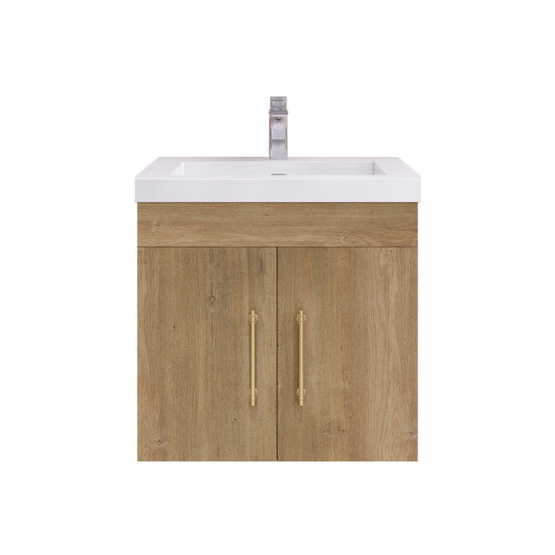 Moreno Bath ELSA24WH Elsa 24" Floating Bathroom Vanity with Reinforced Acrylic Sink Top