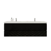 Moreno Bath MOB72D Bohemia Lina 72" Floating Bathroom Vanity with Reinforced Acrylic Double Sink Top - view 19