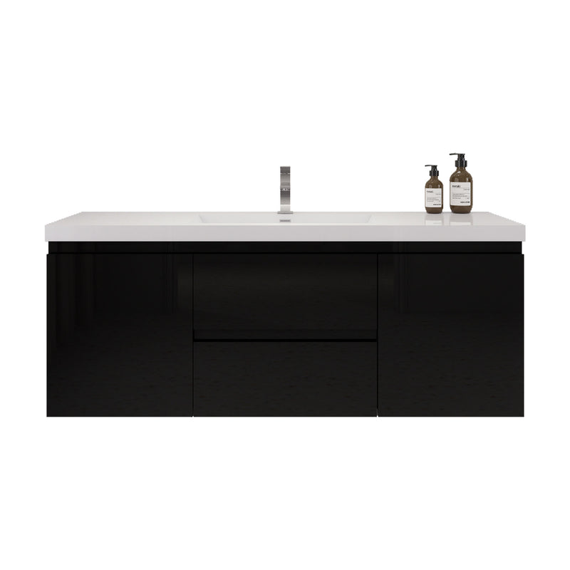Moreno Bath MOB60S Bohemia Lina 60" Floating Bathroom Vanity with Reinforced Acrylic Single Sink Top - view 19