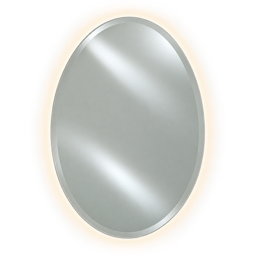 Afina RM-332-LED Radiance 24" W x 32" H Frameless Oval Bevel Wall Mirror with LED Backlighting