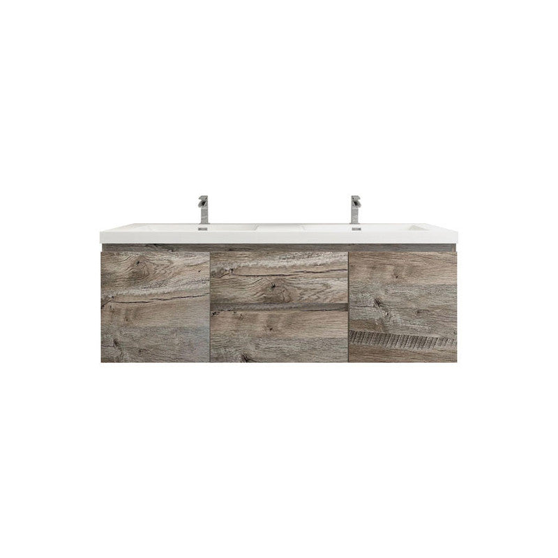 Moreno Bath BOW60D BOW 60" FLOATING BATHROOM VANITY WITH DOUBLE REINFORCED ACRYLIC SINK - view 10