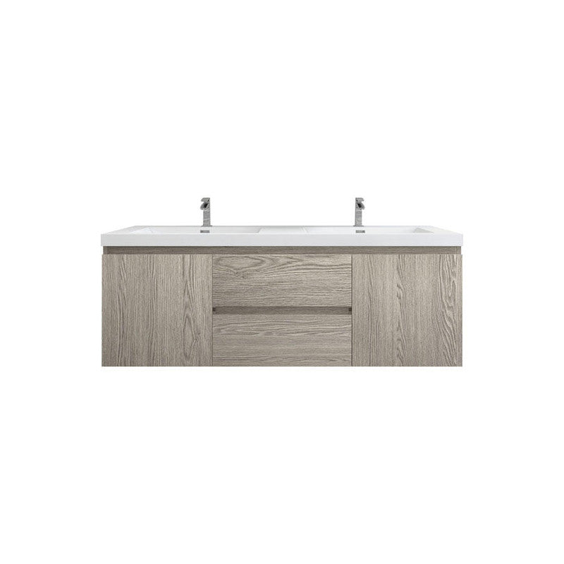 Moreno Bath BOW60D BOW 60" FLOATING BATHROOM VANITY WITH DOUBLE REINFORCED ACRYLIC SINK - view 12