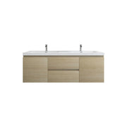 Moreno Bath BOW60D BOW 60" FLOATING BATHROOM VANITY WITH DOUBLE REINFORCED ACRYLIC SINK - view 13
