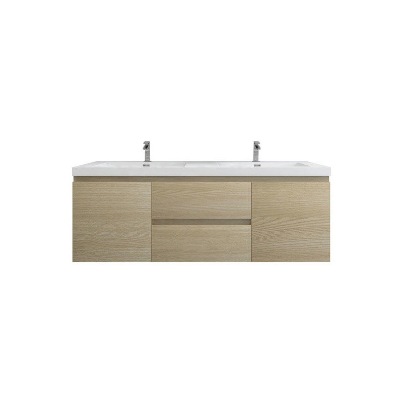Moreno Bath BOW60D BOW 60" FLOATING BATHROOM VANITY WITH DOUBLE REINFORCED ACRYLIC SINK - view 13