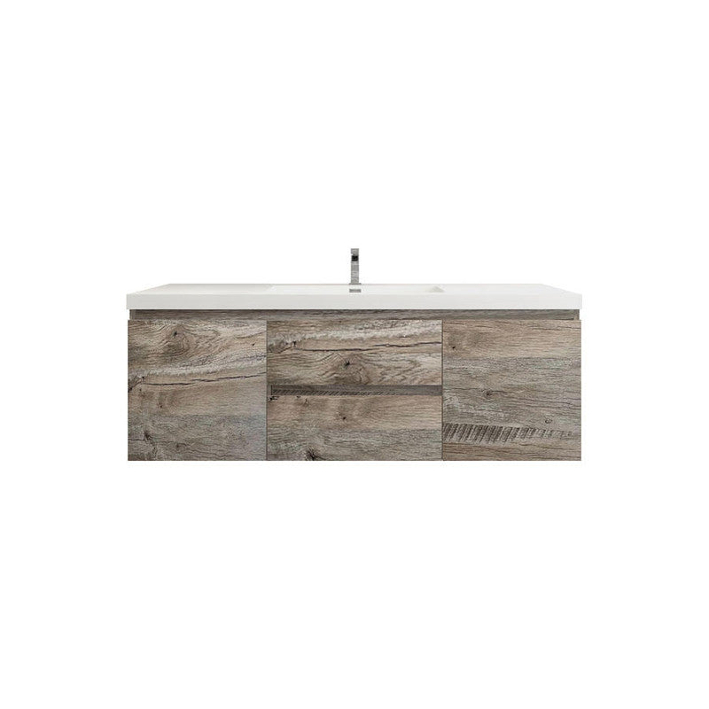 Moreno Bath BOW60 BOW 60" FLOATING BATHROOM VANITY WITH REINFORCED ACRYLIC SINGLE SINK TOP - view 11