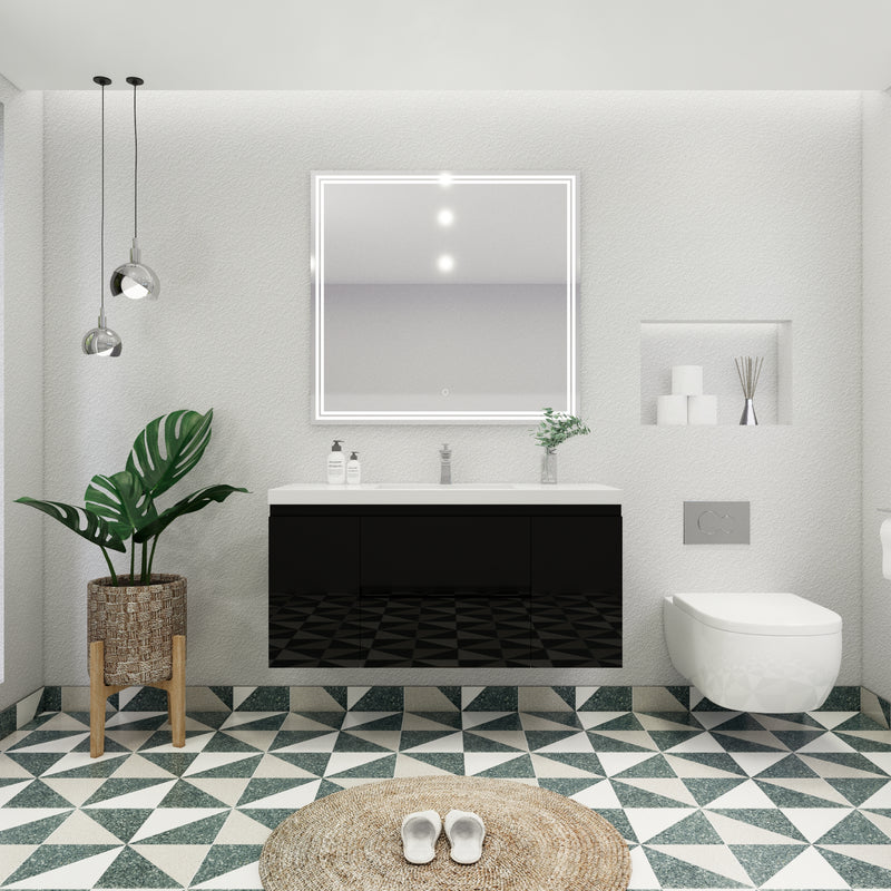 Moreno Bath MOB48 Bohemia Lina 48" Floating Bathroom Vanity with Reinforced Acrylic Single Sink Top - view 20