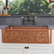 Magnus 109581 33" Ashland Copper Vine Design Single-Bowl Farmhouse Sink