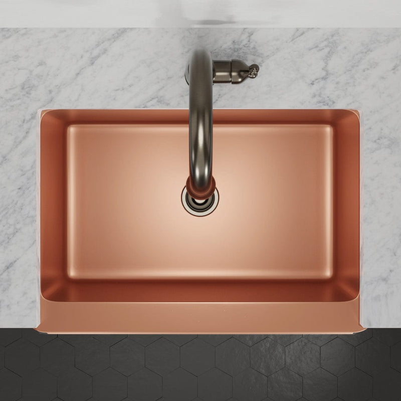 Magnus 109581 33" Ashland Copper Vine Design Single-Bowl Farmhouse Sink