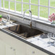 33" Bysen 60/40 Offset Double-Bowl  Granite Composite Sink - Brown
