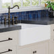 33" Colina Cast Iron Double-Bowl Farmhouse Sink