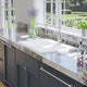 33" Della Cast Iron Double-Bowl Drop-In Kitchen Sink