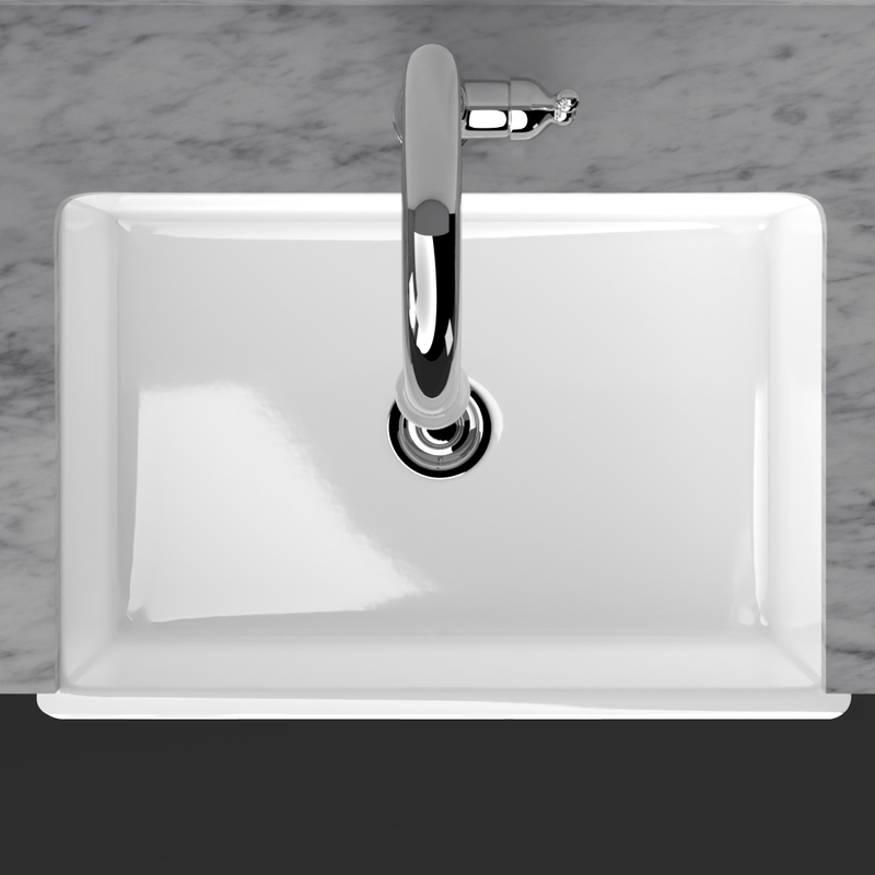 33" Ubel Handcrafted Fireclay Single-Bowl Framed Apron Farmhouse Sink - White