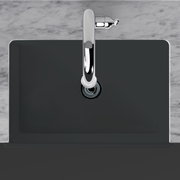 33" Uberto Handcrafted Fireclay Single-Bowl Fluted Apron Farmhouse Sink - Glossy Black
