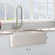 33" Vasava Handcrafted Fireclay Double-Bowl Smooth Apron Farmhouse Sink - Marbled