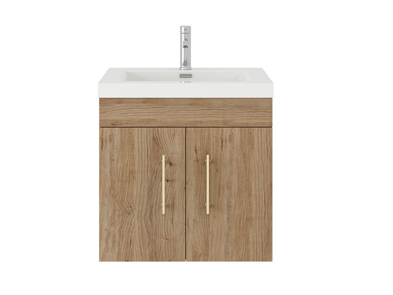 Moreno Bath ELSA24WH Elsa 24" Floating Bathroom Vanity with Reinforced Acrylic Sink Top