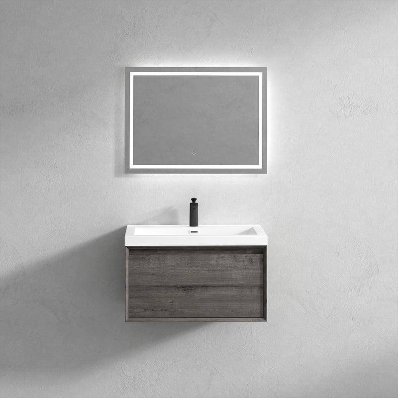 Moreno Bath MIA30 MIA 30'' Floating Bathroom Vanity Set With Single Sink Acrylic Top - view 12