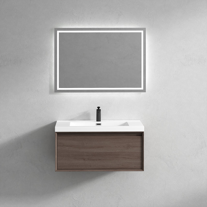 Moreno Bath MIA36 MIA 36'' Floating Bathroom Vanity Set With Single Sink Acrylic Top - view 13