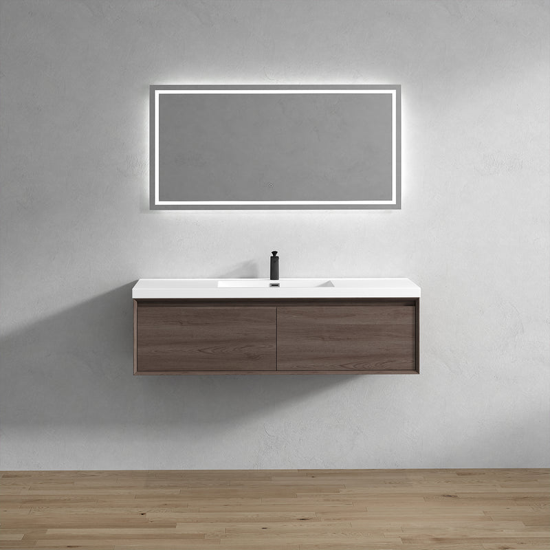 Moreno Bath MIA60S MIA 60'' Floating Bathroom Vanity Set With Single Sink Acrylic Top - view 13