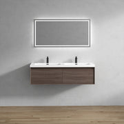 Moreno Bath MIA60D MIA 60'' Floating Bathroom Vanity Set With Double Sink Acrylic Top - view 13