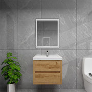 Louis 24" Floating Bathroom Vanity - Yellow Wood
