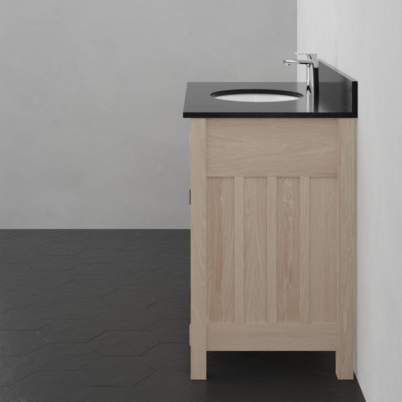 Magnus 138845 36" Mission Unfinished Red Oak Vanity for Undermount Sink - 34" Height