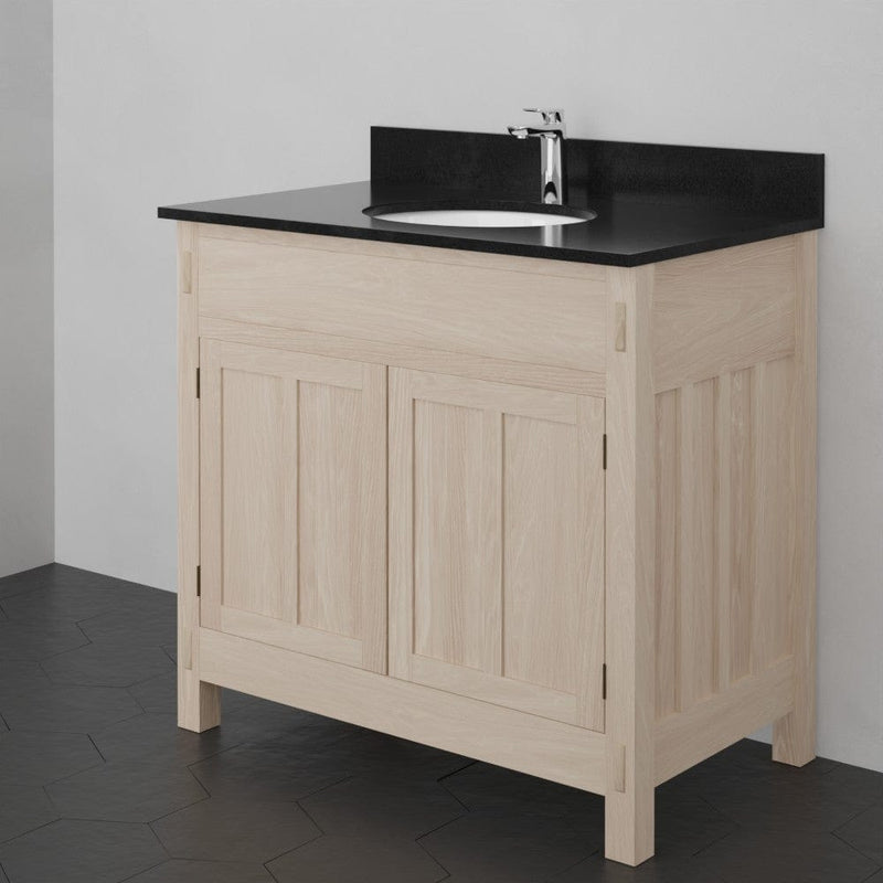 Magnus 138845 36" Mission Unfinished Red Oak Vanity for Undermount Sink - 34" Height