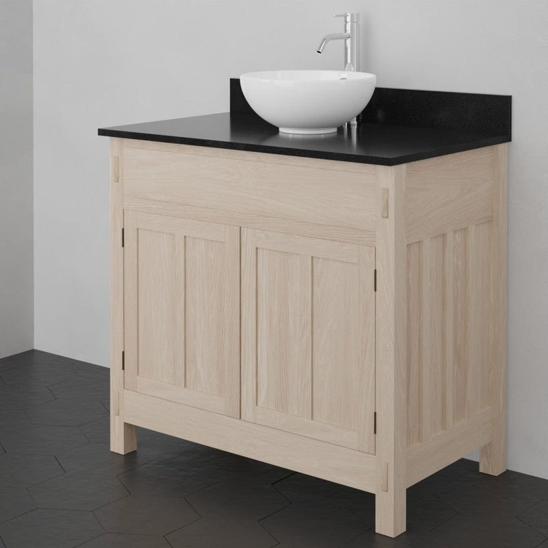 Magnus 138848 36" Mission Unfinished Red Oak Vanity for Vessel Sink - 34" Height
