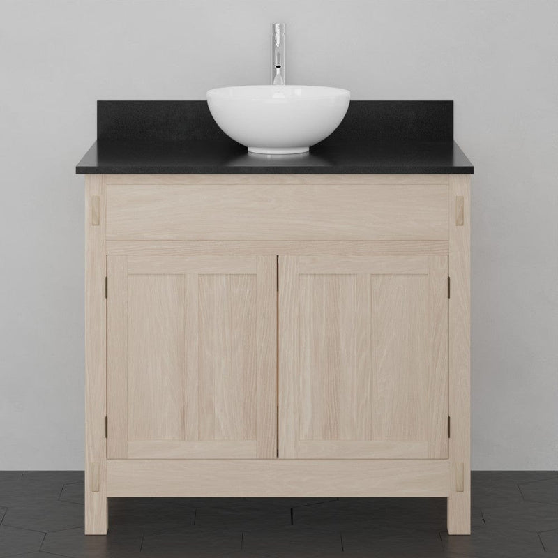 Magnus 138848 36" Mission Unfinished Red Oak Vanity for Vessel Sink - 34" Height