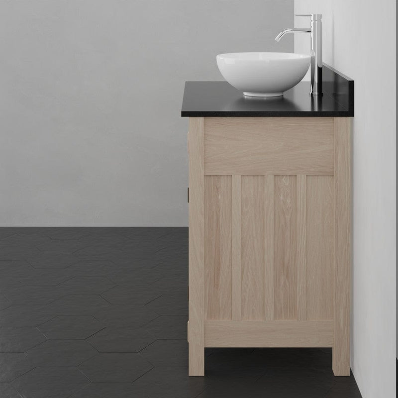 Magnus 138848 36" Mission Unfinished Red Oak Vanity for Vessel Sink - 34" Height