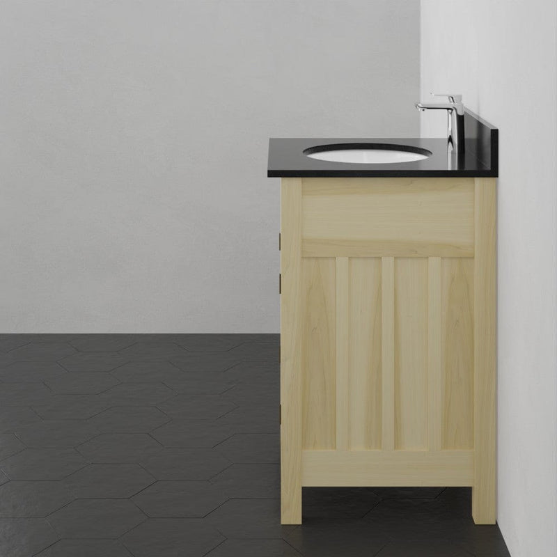 Magnus 156785 36" Unpainted Shaker Style Poplar Wood Vanity for Undermount Sink - 34" Height
