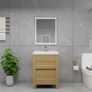 Louis 24" Freestanding Bathroom Vanity - Champagne Oak