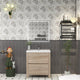 Louis 30" Freestanding Bathroom Vanity - White Oak