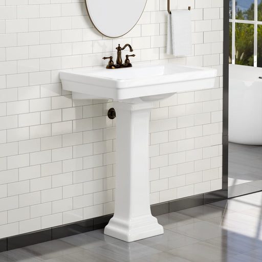 Magnus 149722 38" Tall Tifton 300 Vitreous China Pedestal Sink