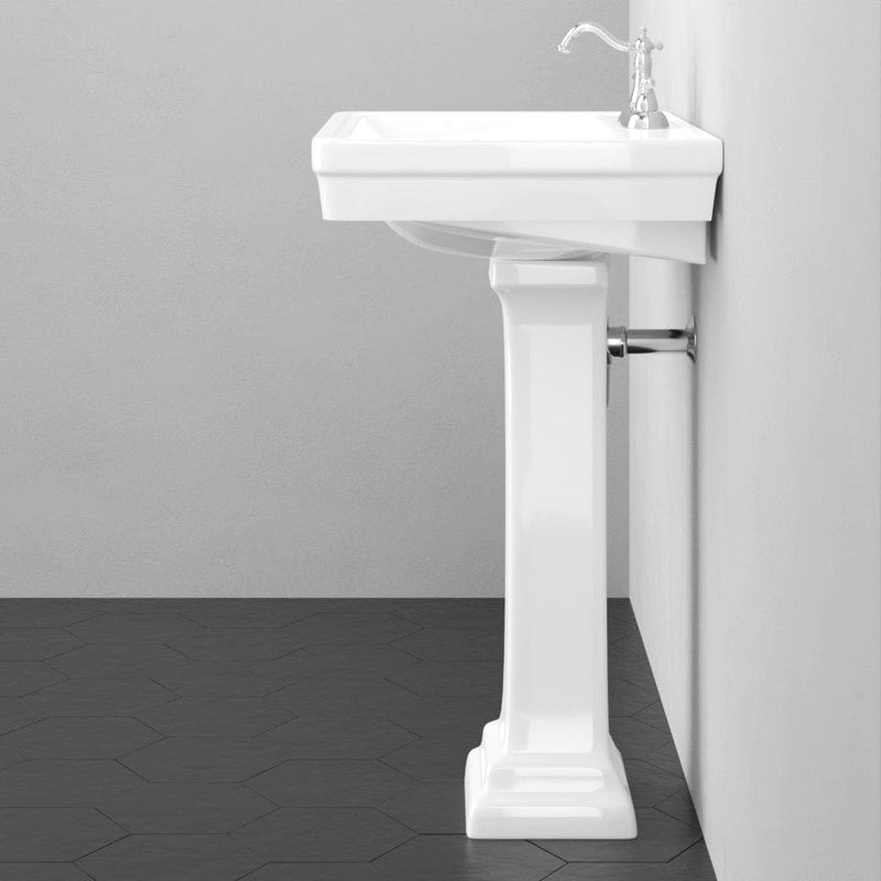 Magnus 149722 38" Tall Tifton 300 Vitreous China Pedestal Sink