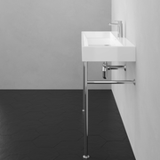39" Beckley Vitreous China Console Bathroom Sink with Steel Stand