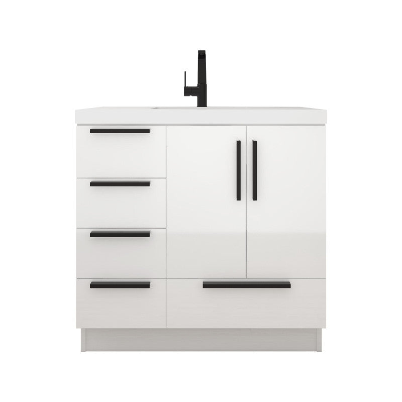 Carla 36L Gloss White